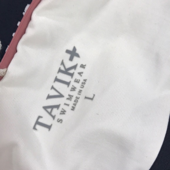 NWOT TAVIK Scarlett Colorblock One-Piece Swimsuit - Picture 6 of 7